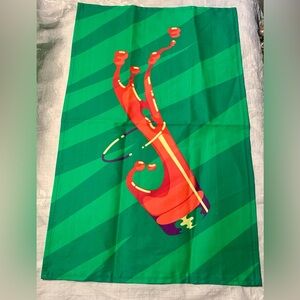 Brand new spilled juice canvas tea towel